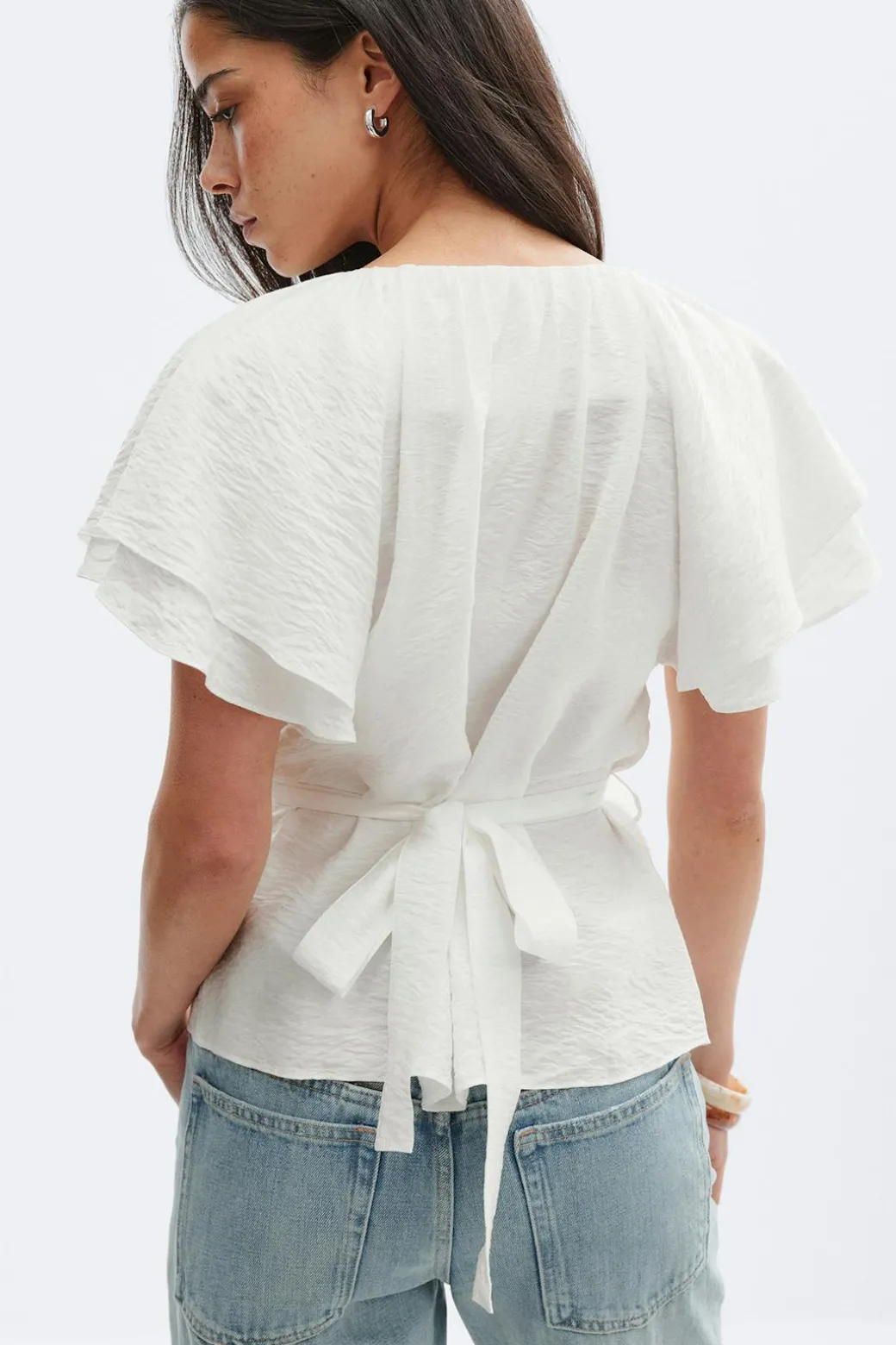 Tie back blouse