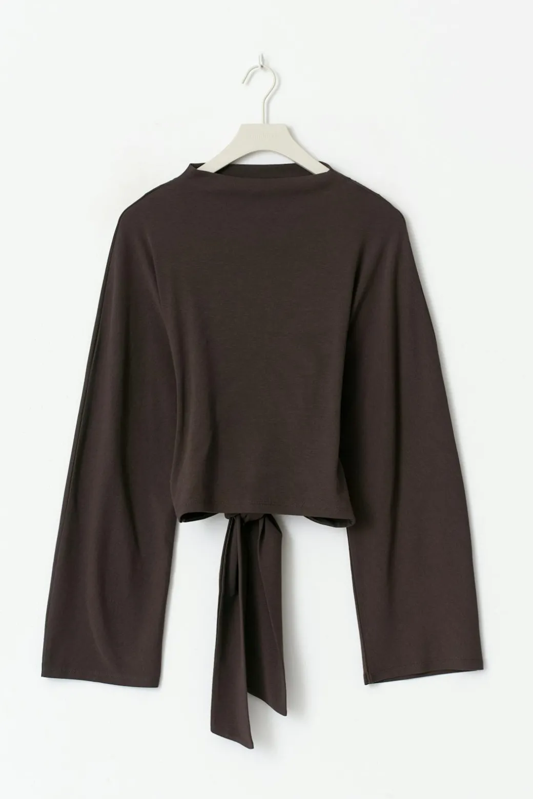 Tie back wide sleeve top
