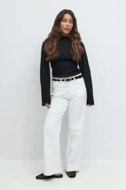 Tie back wide sleeve top