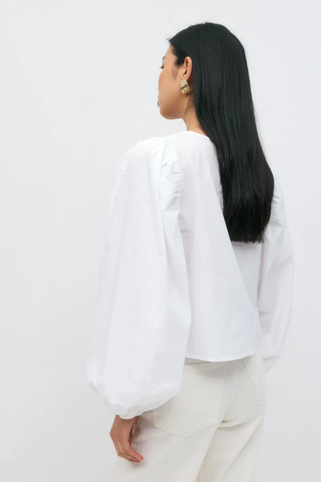 Tie blouse