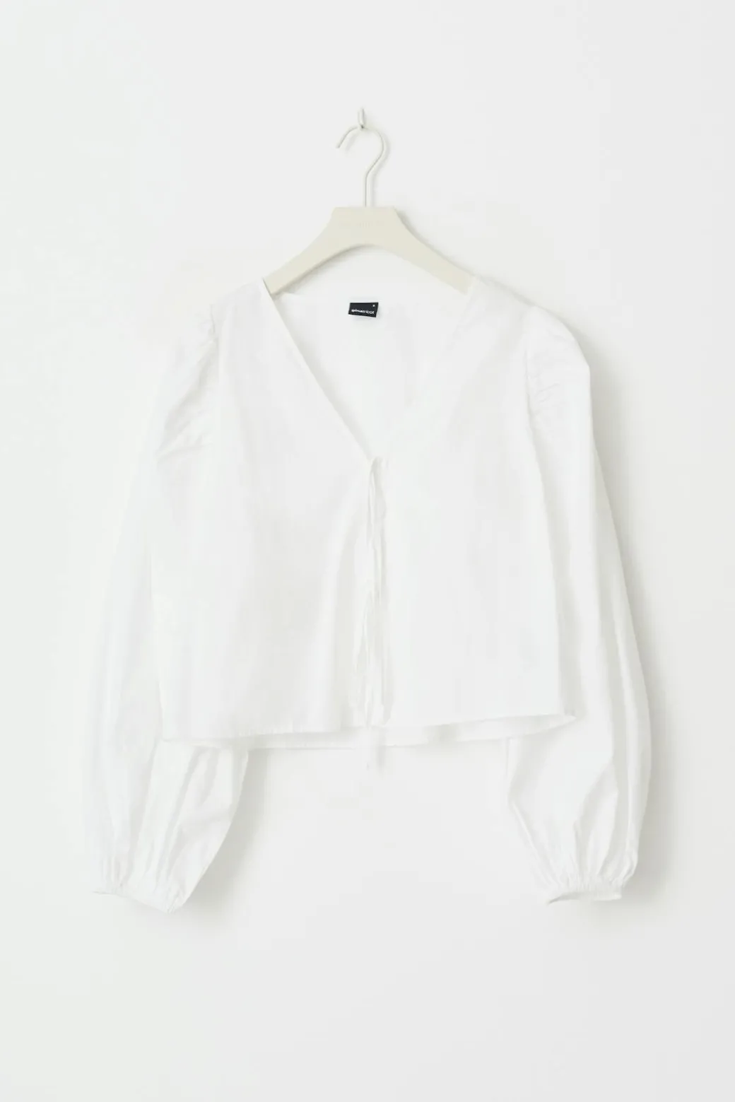 Tie blouse