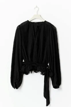 Tie blouse