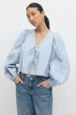 Tie blouse