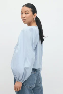 Tie blouse