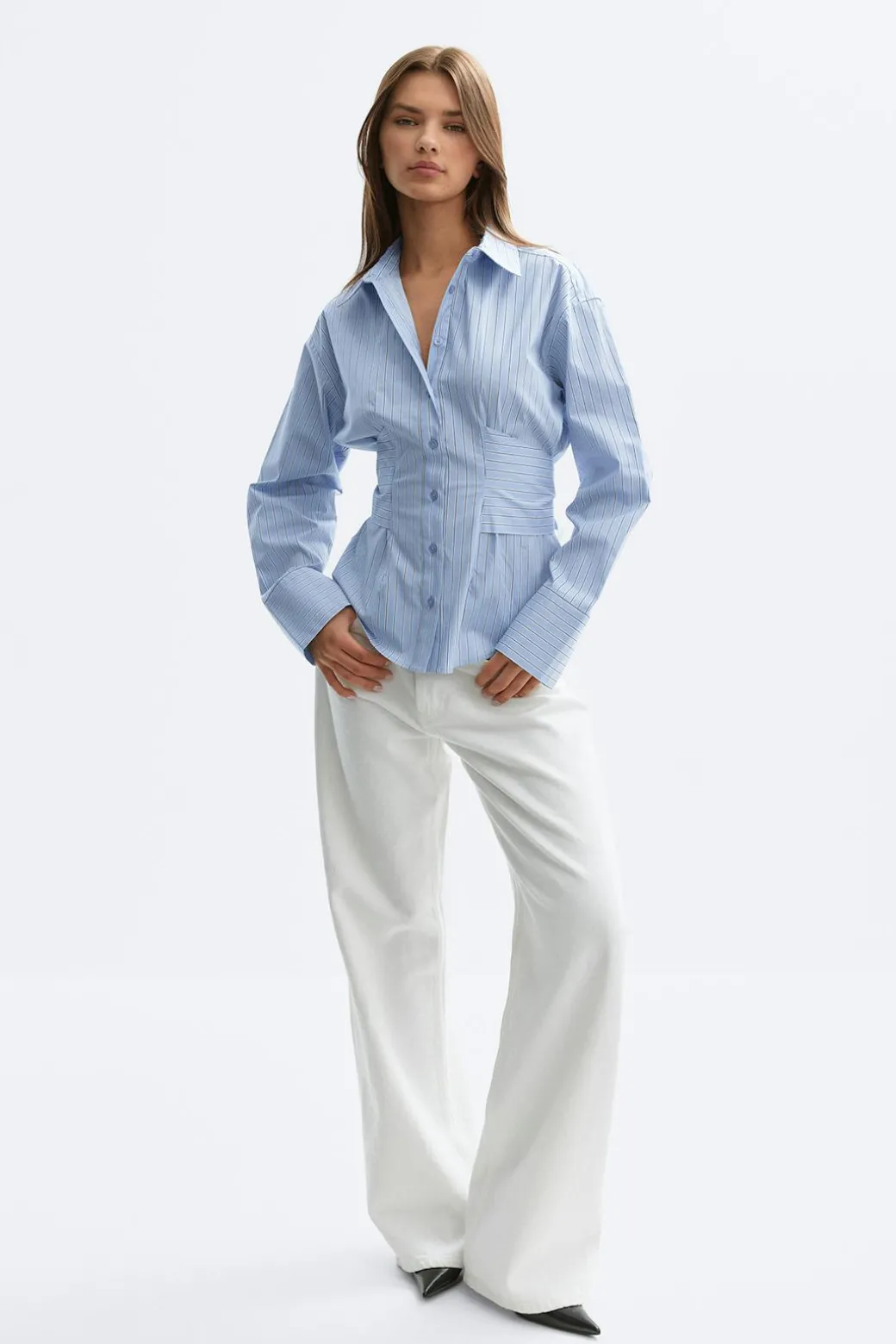 Tie blouse