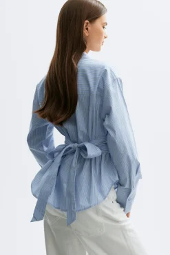 Tie blouse