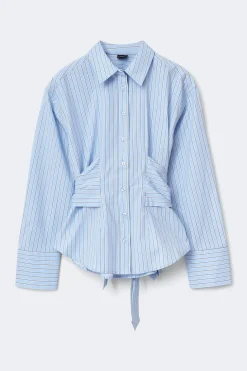 Tie blouse