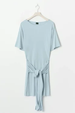 Tie shortsleeve dress