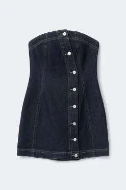 Tube denim dress