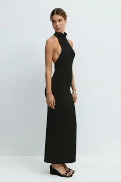 Turtleneck knitted dress