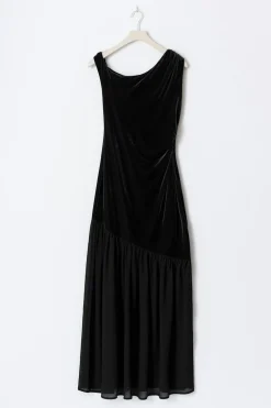Twisted sheer maxi dress