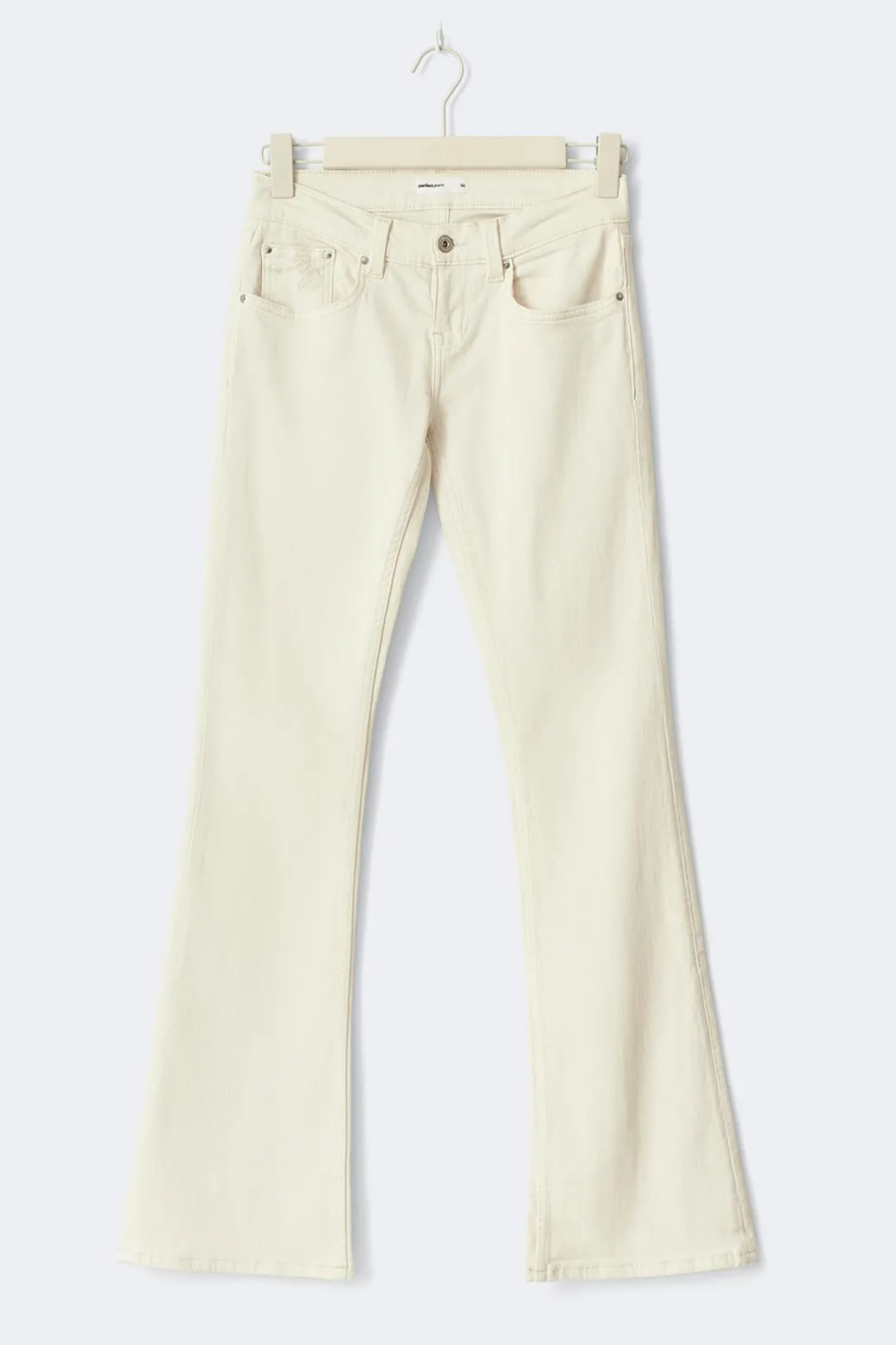 Ultra low bootcut jeans