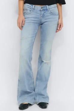 Ultra low bootcut jeans
