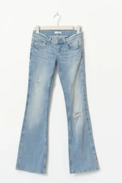 Ultra low bootcut jeans