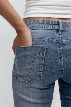 Ultra low flare jeans