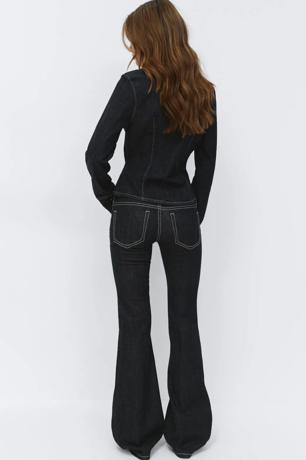 Ultra low flare jeans