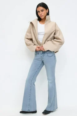 Ultra low flare jeans