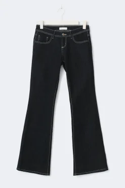 Ultra low flare petite jeans