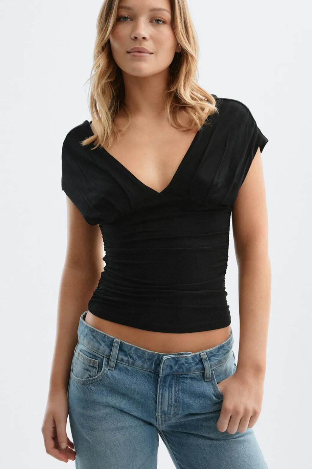 V-neck top