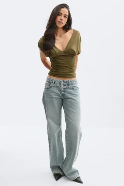 V-neck top