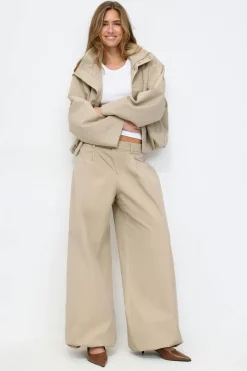 Wide balloon cotton trousers