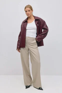 Wide leg suit trousers
