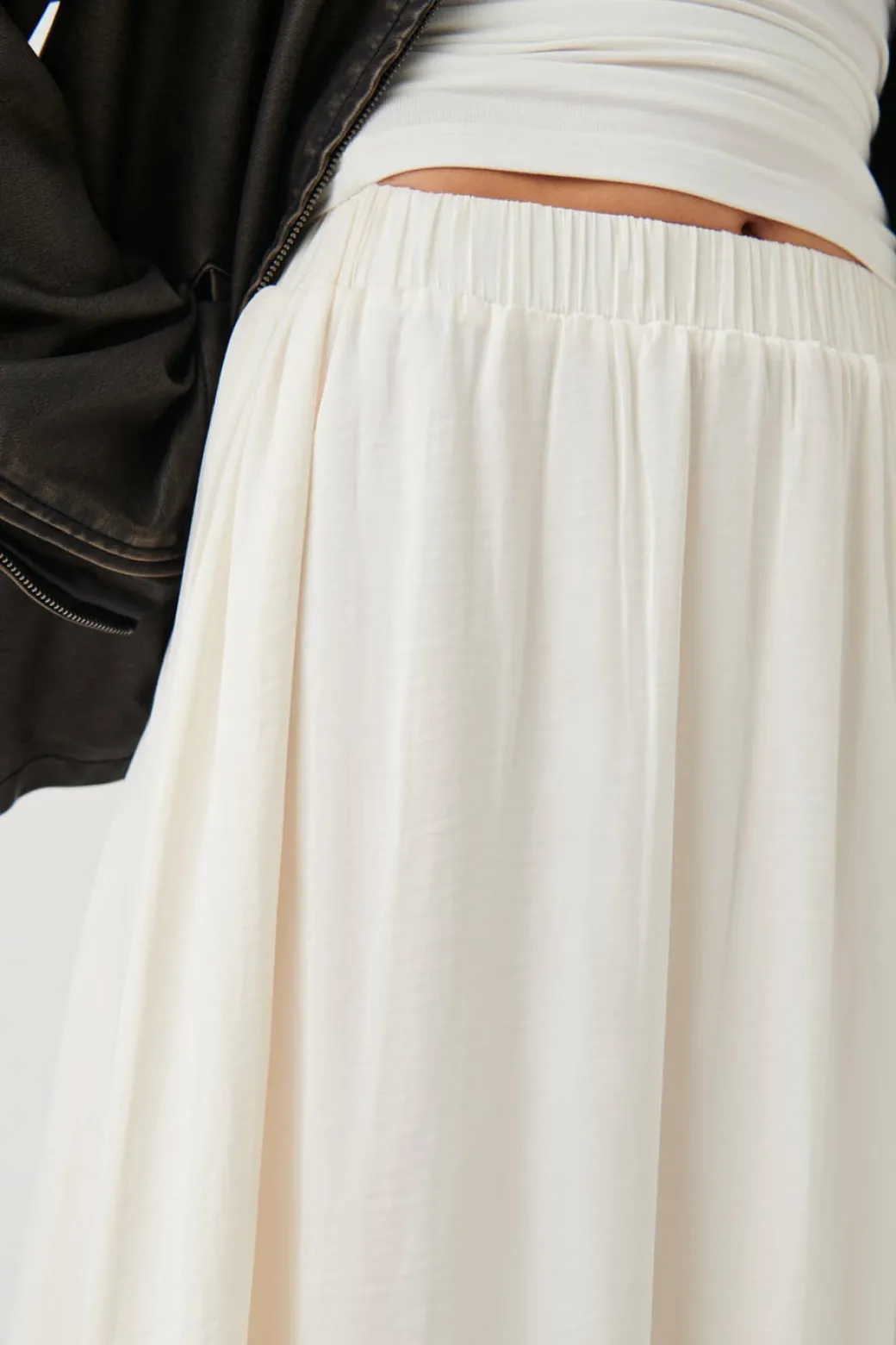 Wide maxi skirt