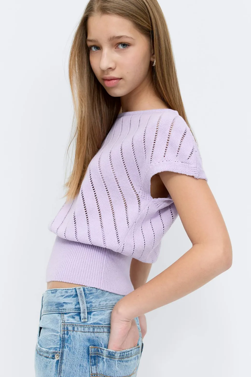 Y boatneck knitted top