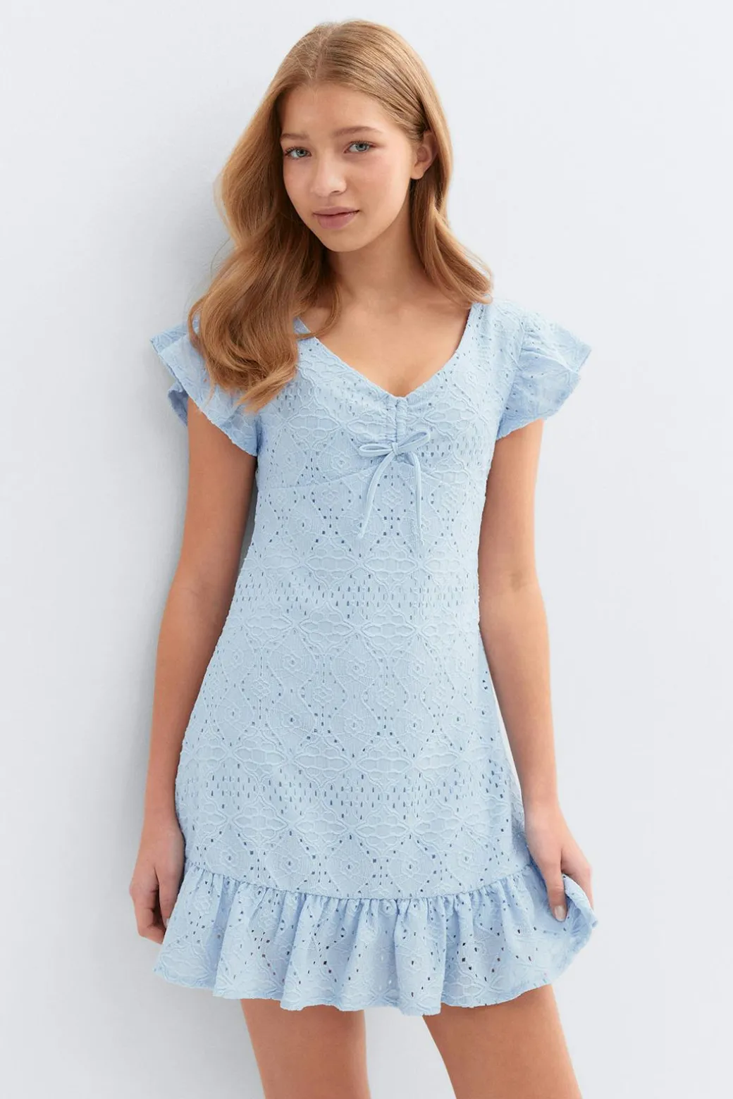 Y broderie anglais dress