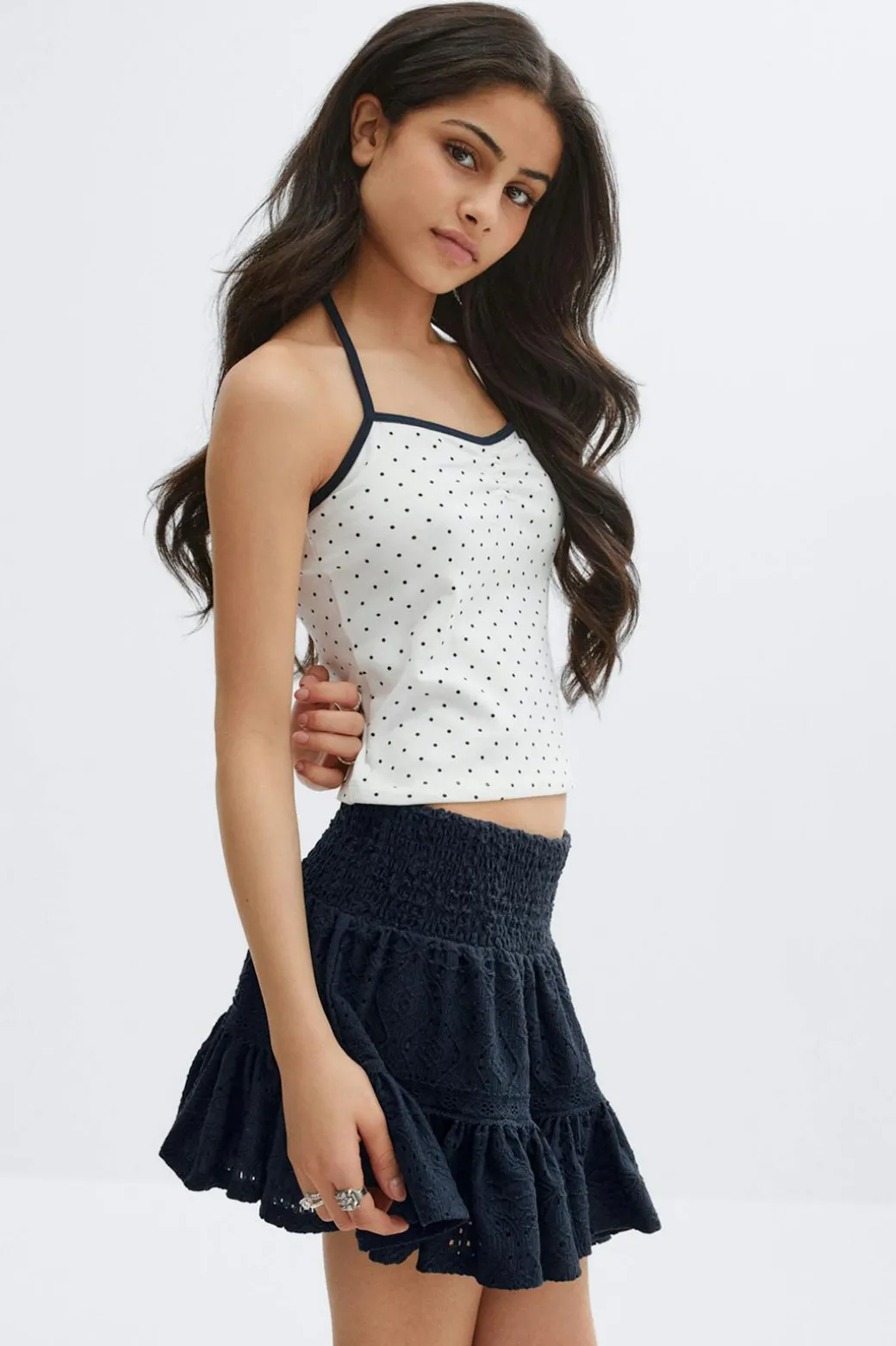 Y broderie anglais skirt