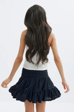 Y broderie anglais skirt