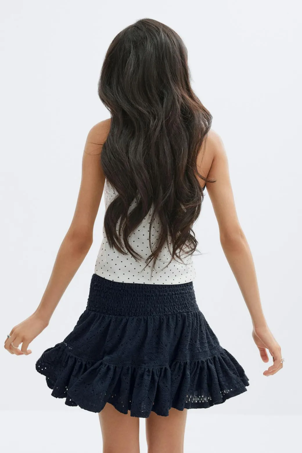 Y broderie anglais skirt