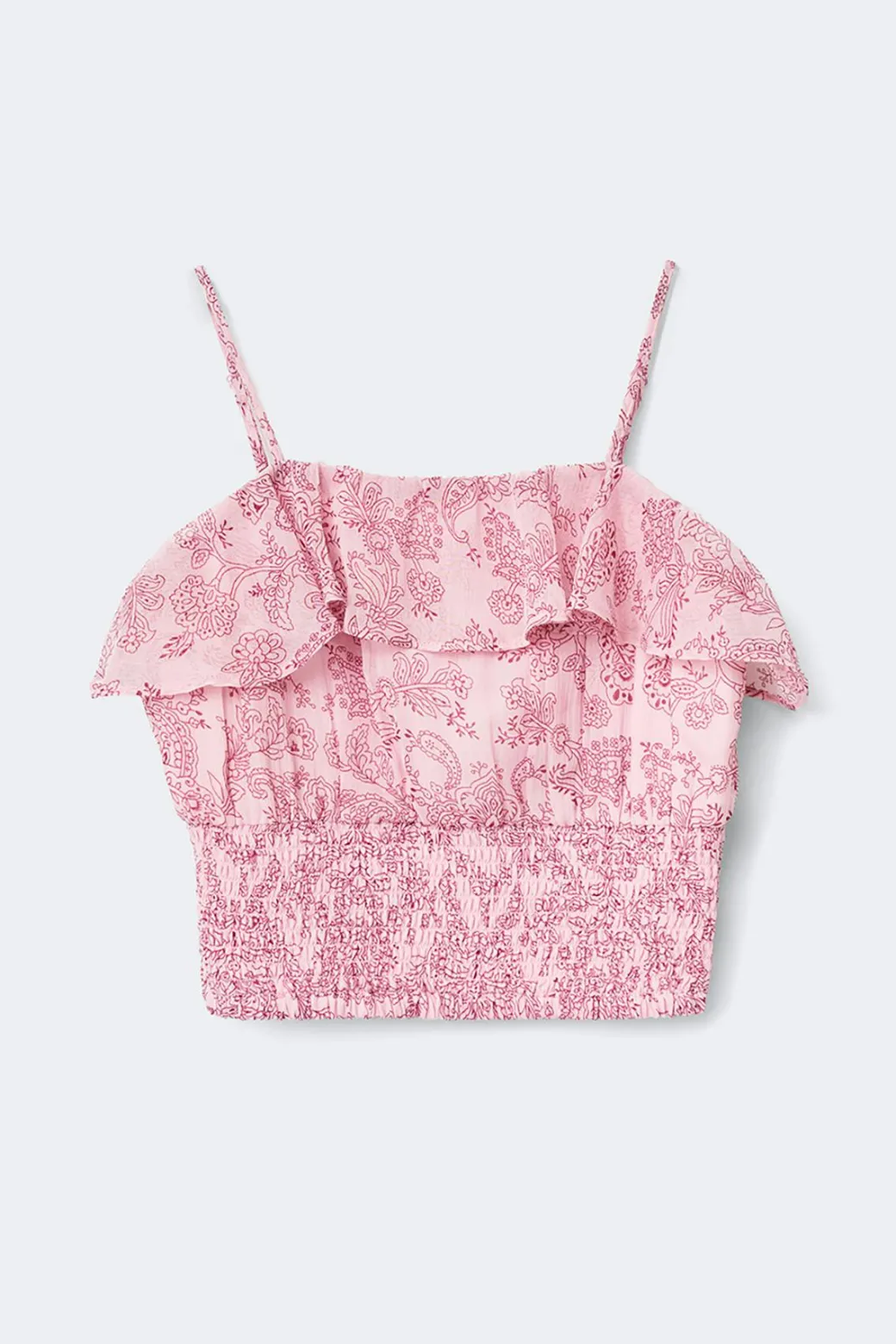 Y chiffon frill singlet