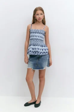Y denim skirt