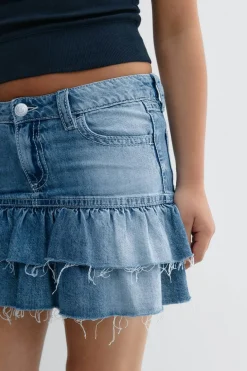 Y denimdoll frill skirt