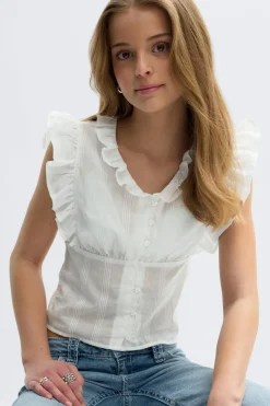 Y fitted short sleeve top