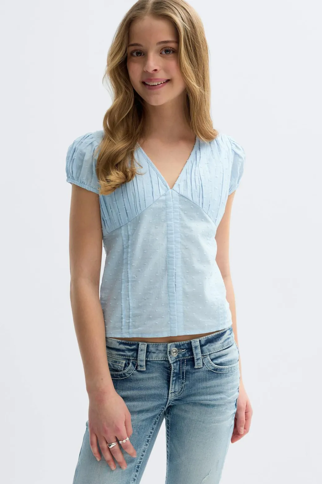 Y fitted short sleeve top