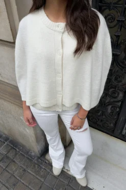 Y knitted cape cardigan