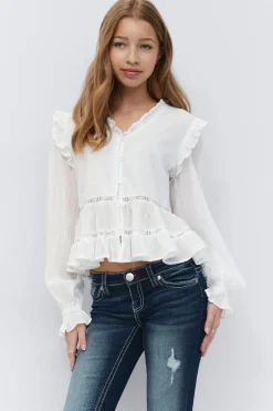 Y long sleeve blouse