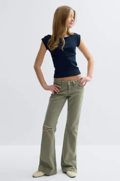Y one knee destroy jeans