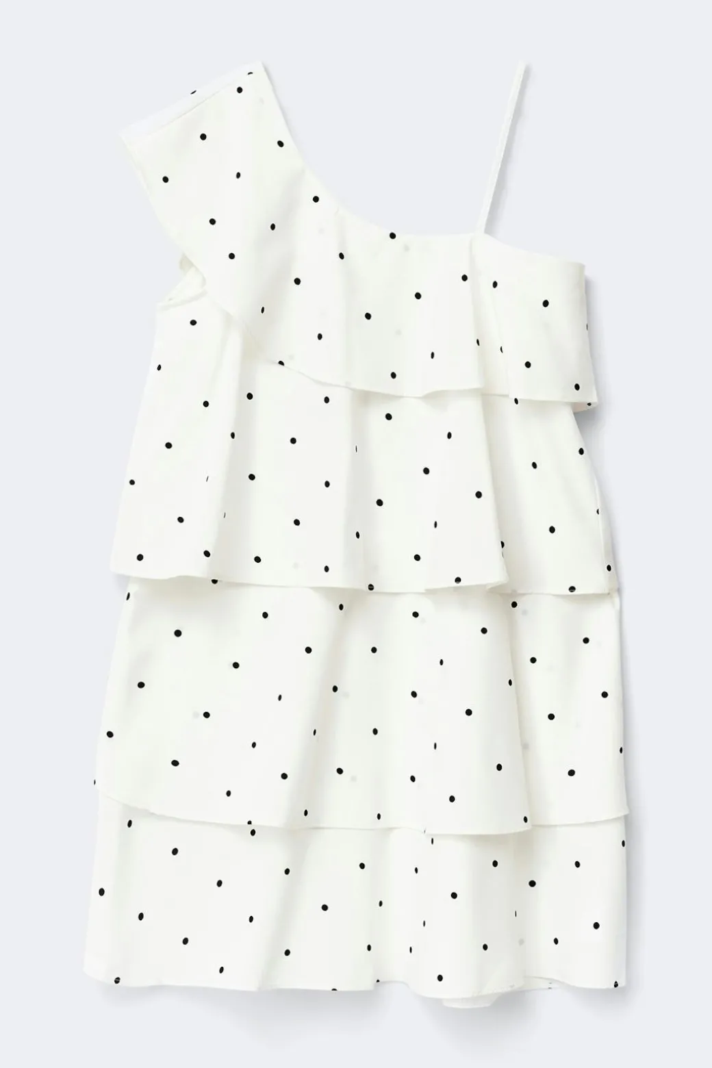 Y one shoulder frill dress