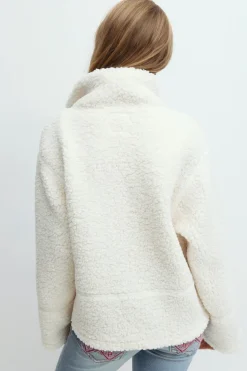 Y pile zip jacket