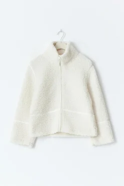 Y pile zip jacket