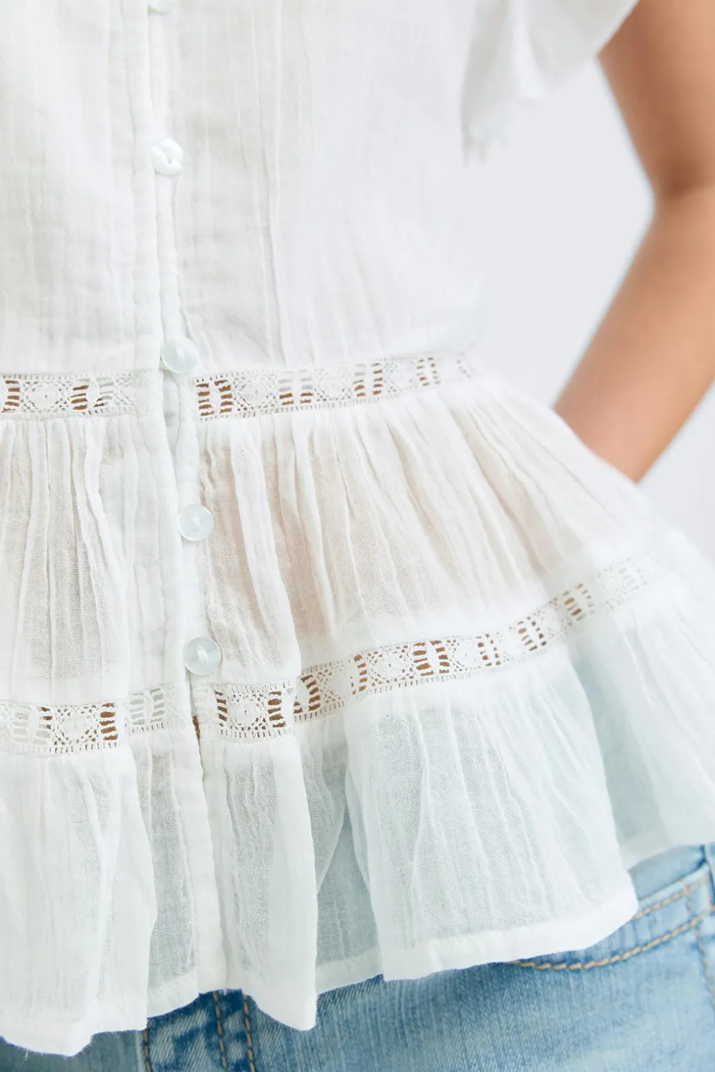Y short sleeve top
