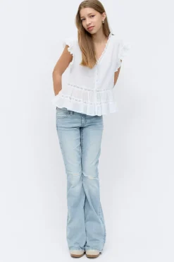 Y sparkle low flare jeans