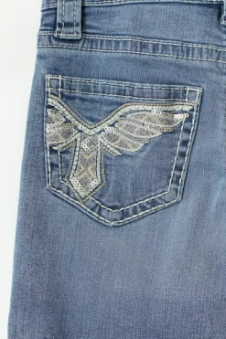 Y sparkle low flare jeans