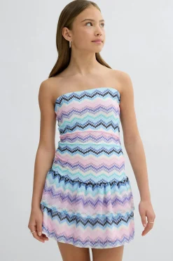 Y stripe bandeau dress